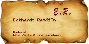 Eckhardt Ramón névjegykártya